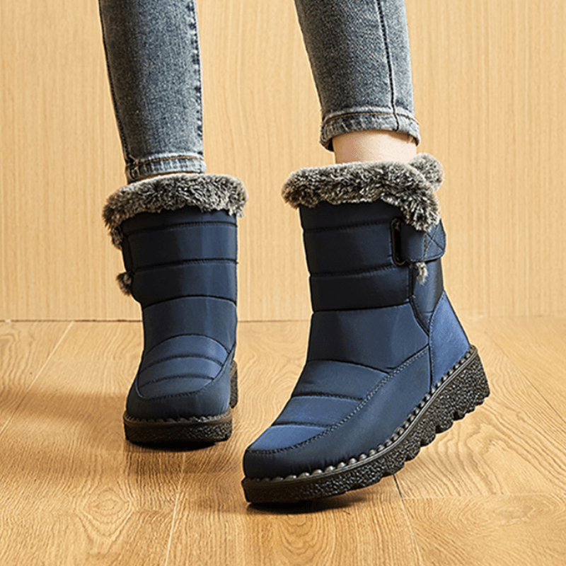 Winter Waterproof Non-Slip Boots, Warm Plush Inner Thick Sole Booties, Snow Boots for Women